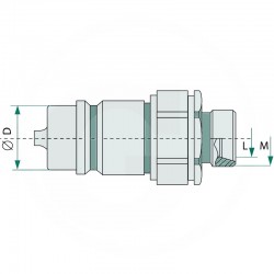 COUPLEUR EURO MALE - FILETAGE MALE M14 X 1,5 