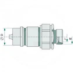 COUPLEUR EURO MALE - FILETAGE MALE M18 X 1,5 