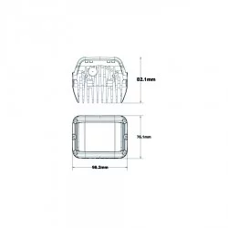 PHARE DE TRAVAIL A LED FLUX LARGE - 9 LEDS - 2750 LM 