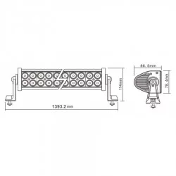 RAMPE D'ECLAIRAGE LED 1390 MM - 300 W - 5300 LUMENS 