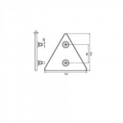 CATADIOPTRE TRIANGULAIRE 