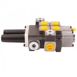 DISTRIBUTEUR POUR FENDEUSE DE BUCHES 1 ELEMENT DISTRIBUTEUR MONOBLOC 80 L/MIN - COMMANDE PAR CABLE 2 ELEMENTS DOUBLE EFFET 