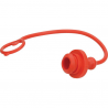 BOUCHON MALE ROUGE POUR COUPLEUR HYDRAULIQUES 