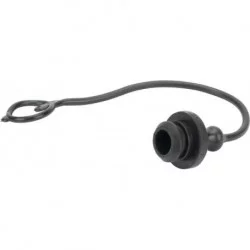 BOUCHON MALE NOIR TM12 POUR COUPLEUR HYDRAULIQUES 