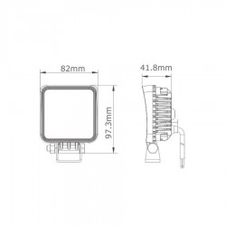 PHARE DE TRAVAIL LED AVEC INTERRUPTEUR ON/OFF ARRIERE 