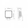 PHARE DE TRAVAIL LED AVEC INTERRUPTEUR ON/OFF ARRIERE 