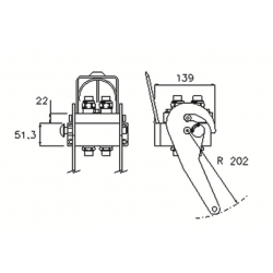 COUPLEUR MULTI FASTER 4 VOIES - DN10 - 3/8 BSP PARTIE FIXE 