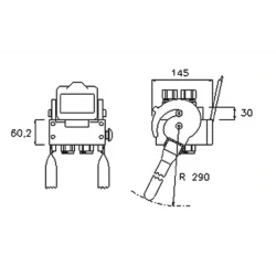 COUPLEUR MULTI FASTER 4 VOIES - DN12 - 1/2 BSP PARTIE FIXE 