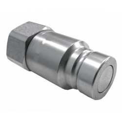 COUPLEUR HYDRAULIQUE A FACE PLANE MALE - FILET FEMELLE 1/4 