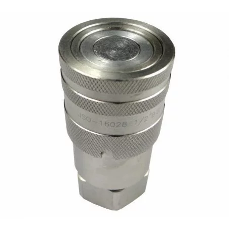 COUPLEUR HYDRAULIQUE A FACE PLANE FEMELLE - FILET FEMELLE 1/2 
