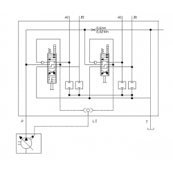 DISTRIBUTEUR POUR CHARGEUR FRONTAL 90 L/MIN - LOAD SENSING 