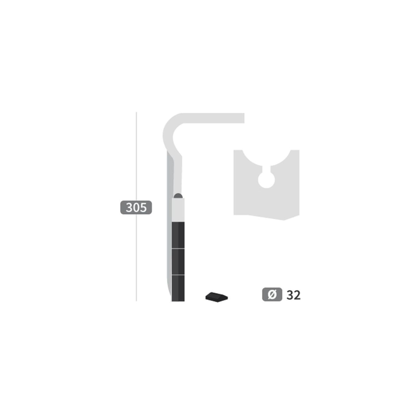 DENT DE HERSE ROTATIVE GAUCHE E0100129 - POUR BREVIGLIERI 