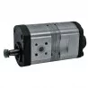 POMPE DOUBLE 4 ORIFICES 11 + 8 CC SANS DIVISEUR SANS CLAPET