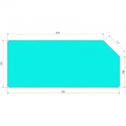 VITRE ARRIERE INFERIEURE - 82000485 