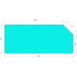 VITRE ARRIERE INFERIEURE - 82000485 
