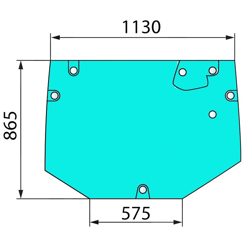 VITRE ARRIERE BOMBEE POUR FENDT - 931812051010 