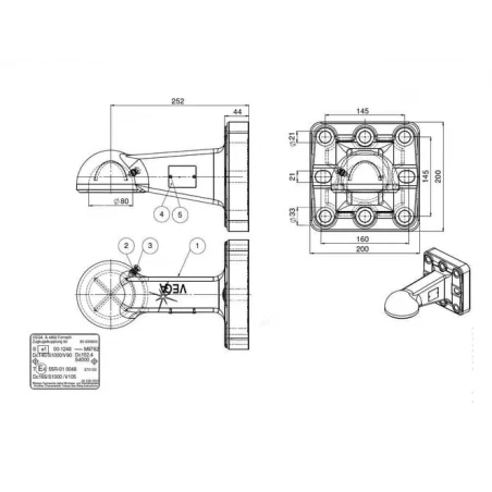 ANNEAU DE TRACTION K80 SHARMULLER 8 TROUS 145 X 145 MM - 4T ANNEAU DE TRACTION K80 SHARMULLER 8 TROUS 145 X 145 MM - 4T