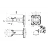 ANNEAU DE TRACTION K80 SHARMULLER 8 TROUS 100 X 110 MM - 3T ANNEAU DE TRACTION K80 SHARMULLER 8 TROUS 100 X 110 MM - 3T