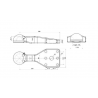 ANNEAU DE TRACTION K80 SHARMULLER HORIZONTAL 6 TROUS 115 X 130 MM - 3T 