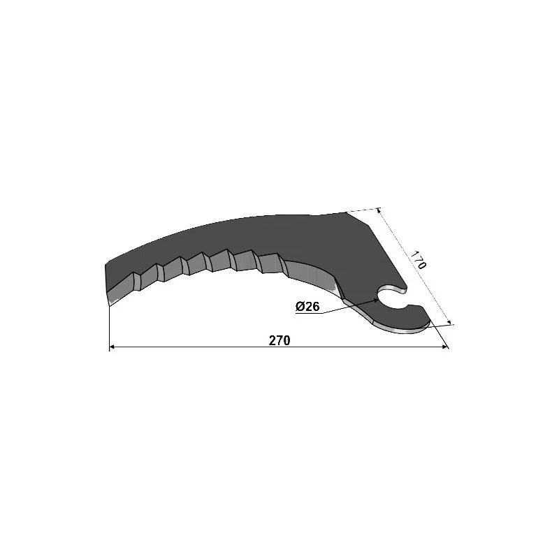 COUTEAU POUR PRESSE A BALLE RONDE CASE - NEW HOLLAND - 84607325 