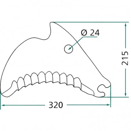 COUTEAU POUR PRESSE A BALLE RONDE DEUTZ FAHR - 16650699 