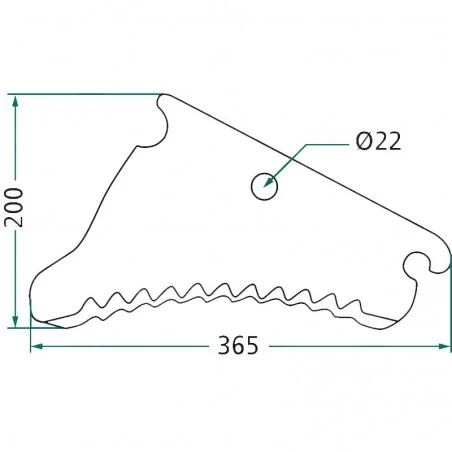 COUTEAU POUR PRESSE A BALLE RONDE JOHN DEERE - CC52821 