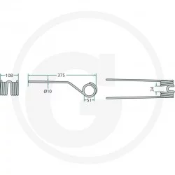 DENT POUR FANEUSE DEUTZ-FAHR 