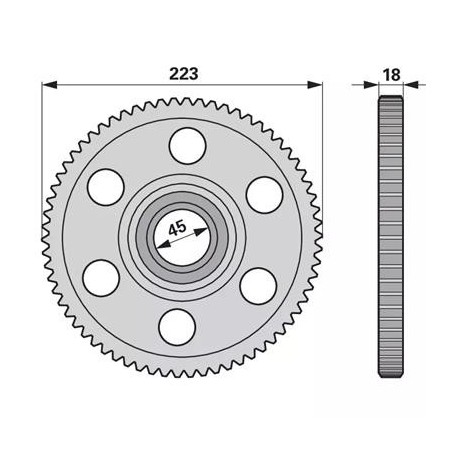 PIGNON 66 DENTS POUR FAUCHEUSE KRONE - 253030 PIGNON 66 DENTS POUR FAUCHEUSE KRONE - 253030
