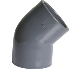 RACCORD PVC PRESSION A COLLER COUDE 45 DEGRES - Ø 25 MM 