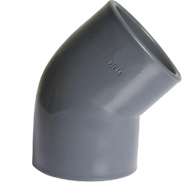 RACCORD PVC PRESSION A COLLER COUDE 45 DEGRES - Ø 50 MM 
