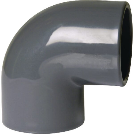 RACCORD PVC PRESSION A COLLER COUDE 90 DEGRES - Ø 63 MM 