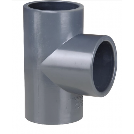 RACCORD PVC PRESSION A COLLER T 90 DEGRES - Ø 32 MM 