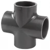 RACCORD PVC PRESSION A COLLER EN CROIX - 4 X Ø 20 MM 
