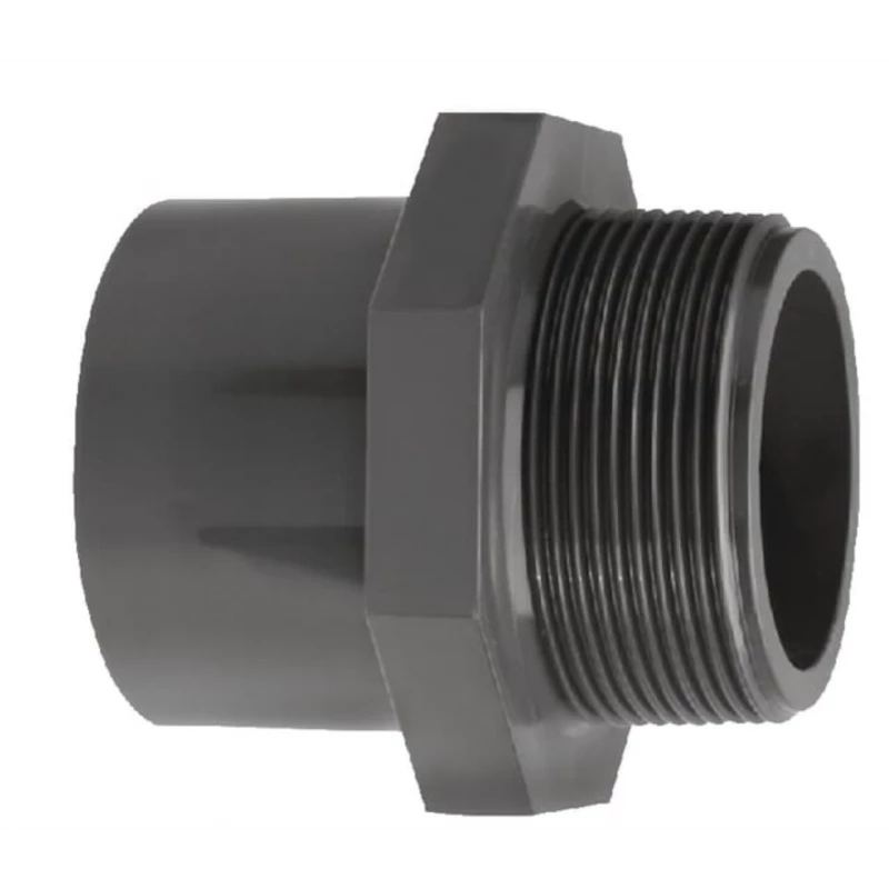 RACCORD DROIT POUR TUYAU PVC PRESSION 25 MM -FILET 1/2" 