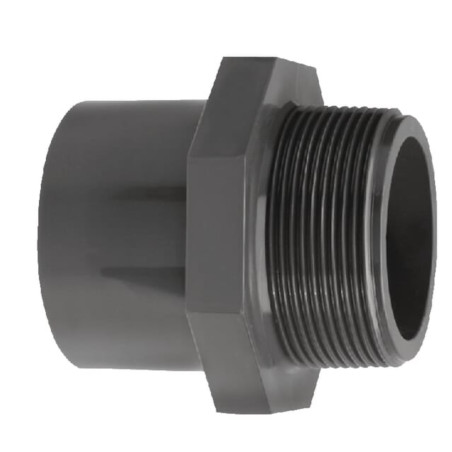 RACCORD DROIT POUR TUYAU PVC PRESSION 25 MM -FILET 3/4" 