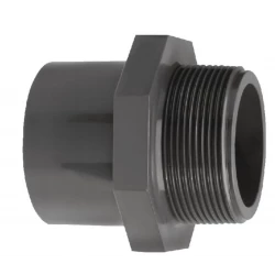 RACCORD DROIT POUR TUYAU PVC PRESSION 32 MM -FILET 1" 