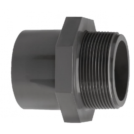 RACCORD DROIT POUR TUYAU PVC PRESSION 32 MM -FILET 1" 