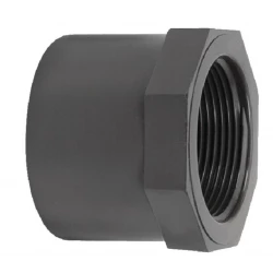 RACCORD DROIT FILET FEMELLE  POUR TUYAU PVC PRESSION 20 MM -FILET 1/2" 