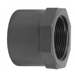 RACCORD DROIT FILET FEMELLE  POUR TUYAU PVC PRESSION 40 MM -FILET 3/4" 