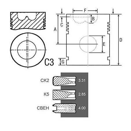 PISTON COMPLET PISTON COMPLET
