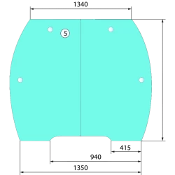 PARE BRISE PA,ORAMIQUE FIXE - L209737 