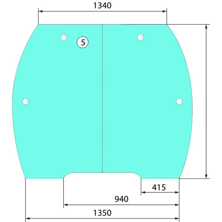 PARE BRISE PA,ORAMIQUE FIXE - L209737 