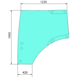 VITRE DE PORTE GAUCHE - L212967 - L209795 