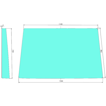 L171336 FIXED WINDSHIELD FOR JOHN DEERE