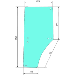 RIGHT DOOR GLASS