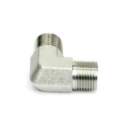 ADAPATATEUR HYDRAULIQUE COUDE 90 DEGRES  MALE/MALE 1/8 BSP 