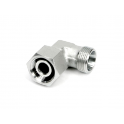 ADAPATATEUR HYDRAULIQUE COUDE 90 DEGRES MALE/FEMELLE M14 X 1,5 - 08L 