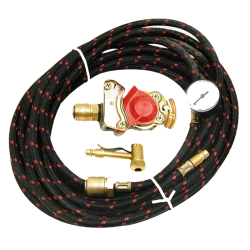 KIT DE GONFLAGE POUR FREINS PNEUMATIQUES  8 M - AVEC MANOMETRE 