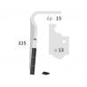 DENT DE HERSE ROTATIVE CARBURE 3 PLAQUETTES QUICK FIT GAUCHE  POUR MASCHIO  - 36100366 