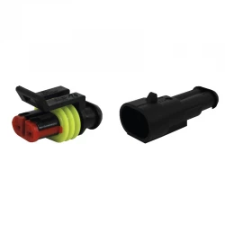 KIT CONNECTEUR ETANCHE SUPERSEAL MALE-FEMELLE 1.5 MM - 2 VOIES 